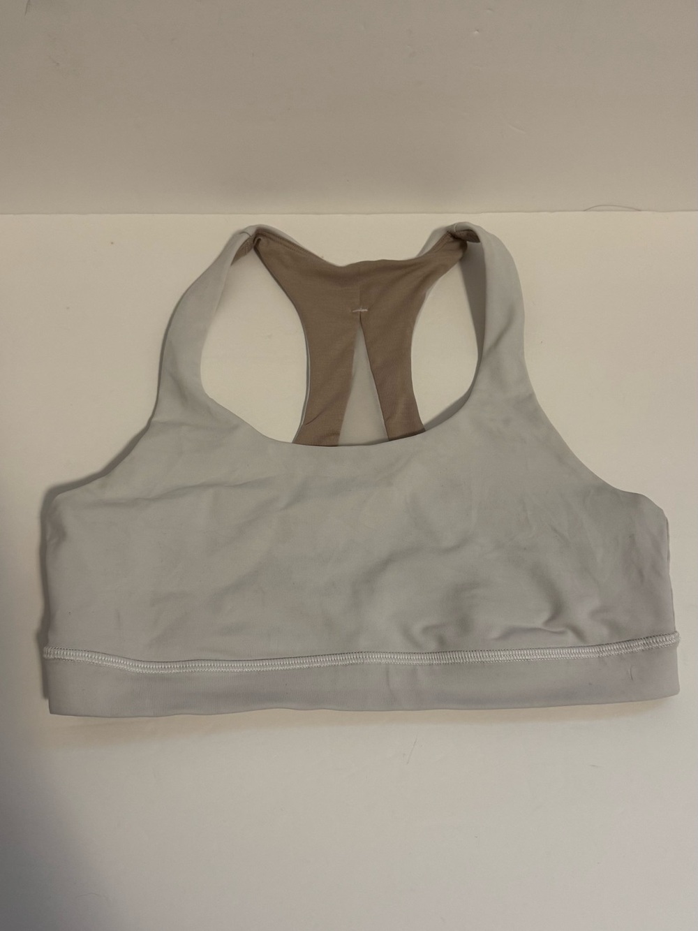 Lululemon Invigorate Racerback Sports Bra - Women's Size 8, White